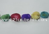 CNG1516 8 inches 20*30mm - 25*35mm freeform agate beads