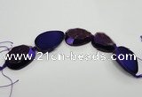 CNG1531 8 inches 25*35mm - 35*45mm freeform agate beads