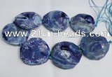 CNG1553 15.5 inches 50*52mm faceted freeform agate beads