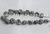 CNG1577 18*25mm - 20*30mm nuggets plated druzy agate beads