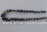 CNG1583 15.5 inches 8*12mm - 12*20mm nuggets plated quartz beads