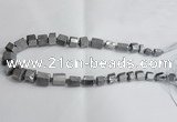 CNG1590 15.5 inches 8*12mm - 12*20mm nuggets plated quartz beads