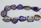 CNG1612 15.5 inches 25*35mm - 30*45mm freeform agate gemstone beads