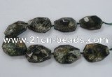 CNG1632 15.5 inches 30*40mm - 35*45mm faceted freeform agate beads