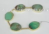 CNG1678 8 inches 20*25mm - 22*30mm freeform Australia chrysoprase beads