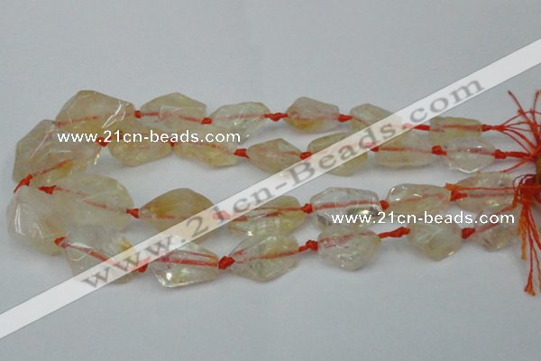 CNG1701 15.5 inches 15*20mm - 18*35mm nuggets citrine beads