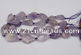 CNG1706 15.5 inches 15*20mm - 18*35mm nuggets lavender amethyst beads