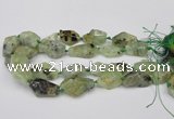 CNG1709 15.5 inches 15*20mm - 18*35mm nuggets prehnite beads