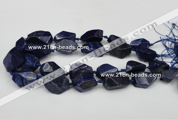 CNG1716 15.5 inches 15*20mm - 20*30mm nuggets lapis lzuli beads