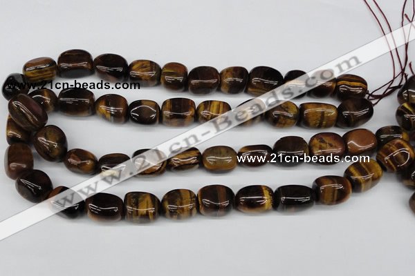 CNG18 15.5 inches 12*17mm nuggets yellow tiger eye gemstone beads