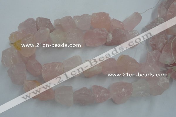 CNG1821 15.5 inches 20*25mm - 25*30mm nuggets rose quartz beads