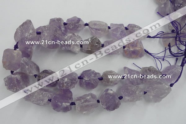 CNG1822 15.5 inches 20*25mm - 25*30mm nuggets amethyst beads