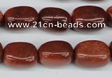 CNG19 15.5 inches 12*17mm nuggets goldstone gemstone beads