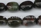 CNG20 15.5 inches 12*17mm nuggets Indian agate gemstone beads