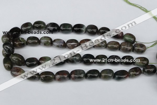 CNG20 15.5 inches 12*17mm nuggets Indian agate gemstone beads