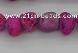 CNG2013 15.5 inches 8*10mm - 10*14mm nuggets plated druzy agate beads