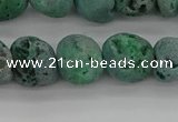 CNG2016 15.5 inches 8*10mm - 10*14mm nuggets plated druzy agate beads