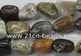 CNG210 15.5 inches 12*16mm nuggets ocean stone beads