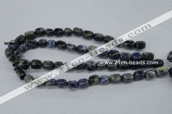 CNG212 15.5 inches 10*14mm nuggets sodalite gemstone beads