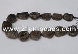 CNG2130 15.5 inches 18*25mm - 25*30mm nuggets druzy agate beads