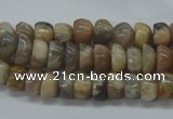 CNG214 15.5 inches 6*8mm nuggets moonstone gemstone beads