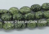 CNG215 15.5 inches 8*10mm nuggets green lace gemstone beads