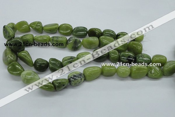 CNG216 15.5 inches 13*18mm nuggets canadian jade gemstone beads