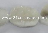 CNG2166 15.5 inches 25*30mm - 25*35mm freeform agate beads