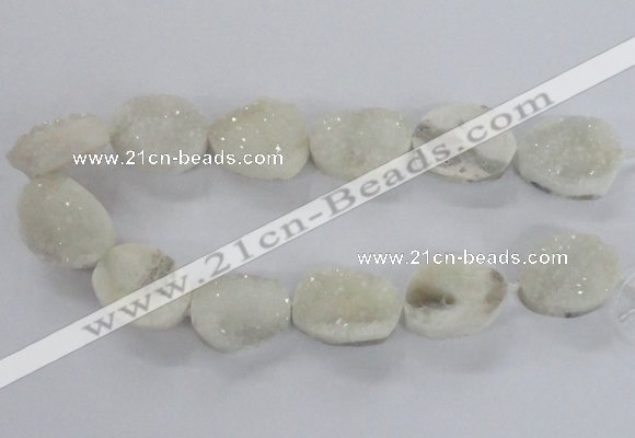 CNG2166 15.5 inches 25*30mm - 25*35mm freeform agate beads