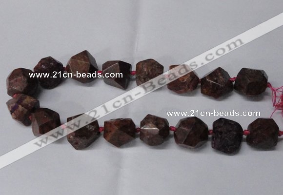 CNG2185 15.5 inches 13*18mm - 15*20mm faceted nuggets agate beads