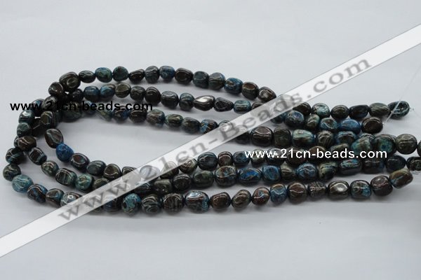 CNG221 15.5 inches 8*10mm nuggets stripe jasper gemstone beads