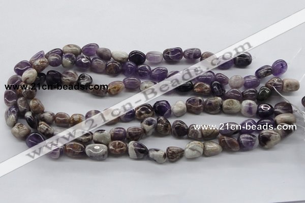 CNG224 15.5 inches 10*12mm nuggets dogtooth amethyst beads