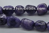 CNG225 15.5 inches 10*12mm nuggets dyed dogtooth amethyst beads