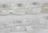 CNG23 15.5 inches 12*17mm nuggets white crystal gemstone beads