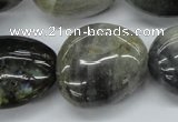 CNG231 15.5 inches 22*30mm nuggets labradorite gemstone beads