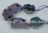 CNG2332 7.5 inches 35*40mm - 45*50mm freeform druzy agate beads