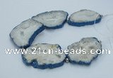 CNG2355 7.5 inches 40*50mm - 55*60mm freeform druzy agate beads