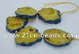 CNG2356 7.5 inches 40*50mm - 55*60mm freeform druzy agate beads