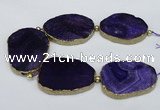 CNG2398 7.5 inches 35*45mm - 45*55mm freeform agate gemstone beads