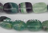 CNG24 15.5 inches 12*17mm nuggets fluorite gemstone beads