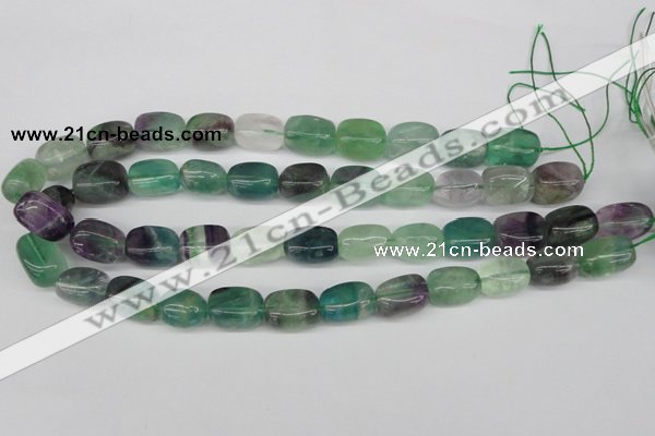 CNG24 15.5 inches 12*17mm nuggets fluorite gemstone beads