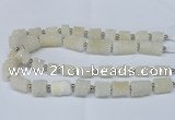 CNG2430 15.5 inches 11*14mm - 14*20mm tube druzy quartz beads