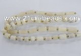 CNG2432 15.5 inches 11*14mm - 14*20mm tube druzy quartz beads