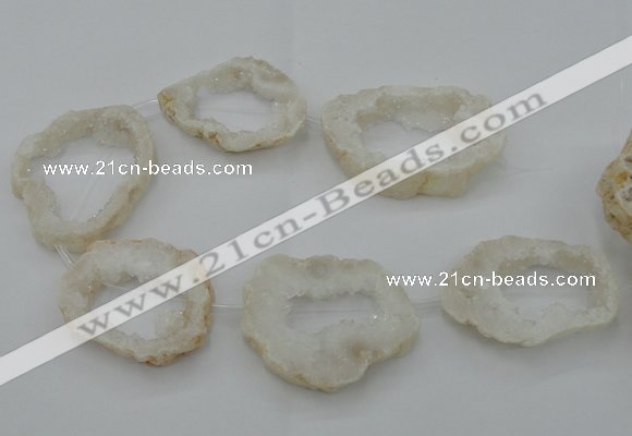 CNG2440 15.5 inches 45*50mm - 55*65mm freeform druzy agate beads