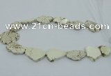 CNG2510 15.5 inches 25*30mm - 35*40mm freeform turquoise beads