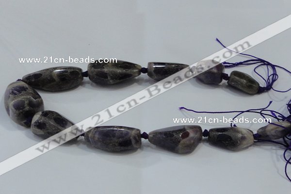 CNG2521 15.5 inches 15*20mm - 20*40mm nuggets amethyst beads