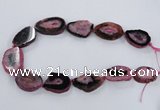 CNG2532 15.5 inches 20*28mm - 30*40mm freeform druzy agate beads