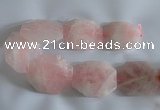 CNG2540 48*58mm – 50*60mm nuggets rose quartz beads wholesale