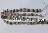 CNG2546 8*12mm – 13*18mm tube druzy quartz beads wholesale