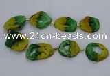 CNG2549 15.5 inches 30*40mm - 45*50mm freeform druzy agate beads